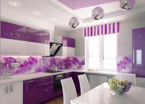 Сиреневые шторы: фото штор сиреневого цвета в интерьере кухни, какие подойдут, видео