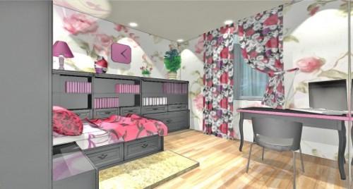 Спальня для девушки. Дизайн-проект