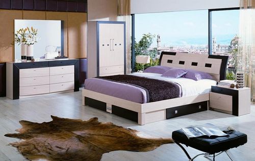 Спальня в стиле модерн: фото и дизайн интерьера, современные итальянские гарнитуры, маленькая мебель в бежевых тонах