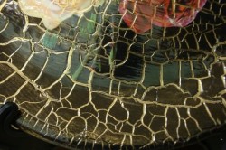 Украшение стола своими руками: точечная роспись и ошибана, шпаклевка и кракелюр