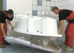 Установка акриловой ванны своими руками: как производится монтаж?