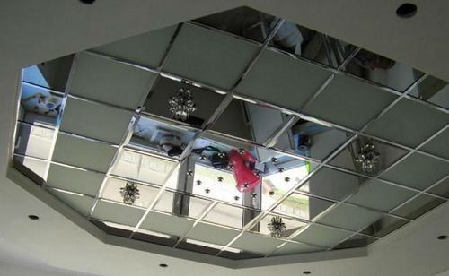 Зеркальный потолок: разные виды систем и их установка.