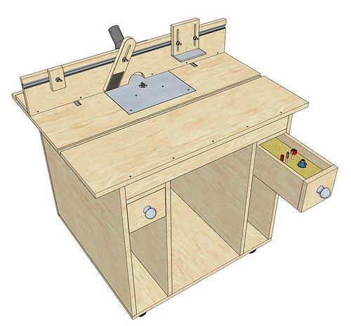 Делаем простой и надежный фрезерный стол своими руками - с чертежами, фото и видео