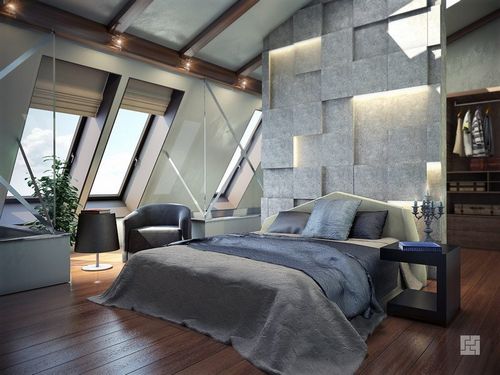 Дизайн спальни в мансарде деревянного дома: современные идеи, фото и др