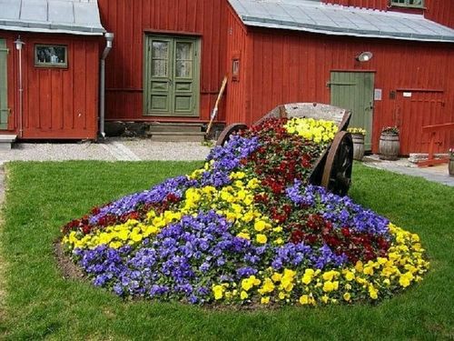Клумба из многолетников – схемы клумб непрерывного цветения в саду и на даче   фото