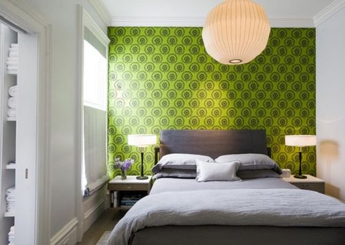 Комбинирование обоев в спальне: 25 идей с фото