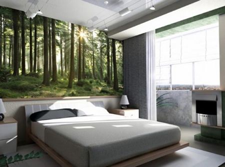 Обои для спальни комбинированные: варианты дизайна