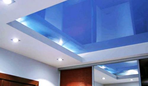 Потолок из гипсокартона с подсветкой своими руками – фото, видео