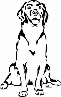 Labrador Dog Pet Decal any color | Mercari Wood Burning Stencils, Wood Burning Art, Dog Silhouette, Labrador Silhouette, Arte Tribal, Tribal Art