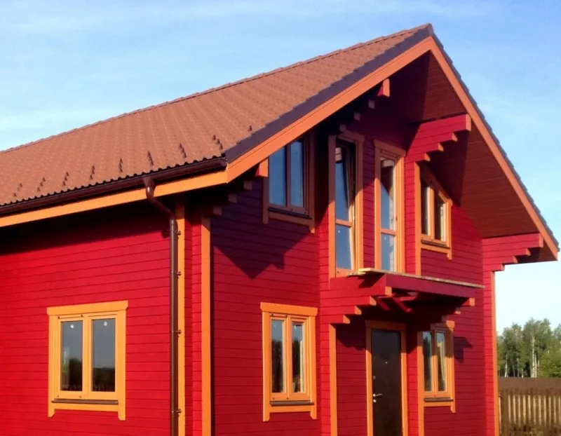 Цвета фасадов деревянных домов