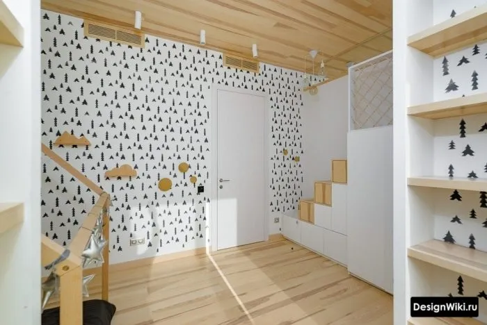 Дизайн детской комнаты для мальчика в скандинавском стиле