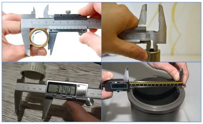 Как измерить диаметр трубы при помощи штангельциркуля