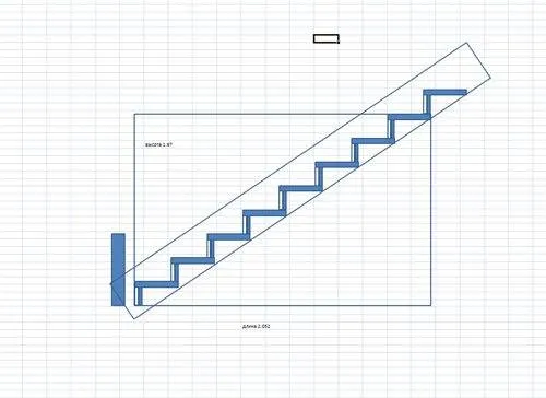 Примерный эскиз лестницы