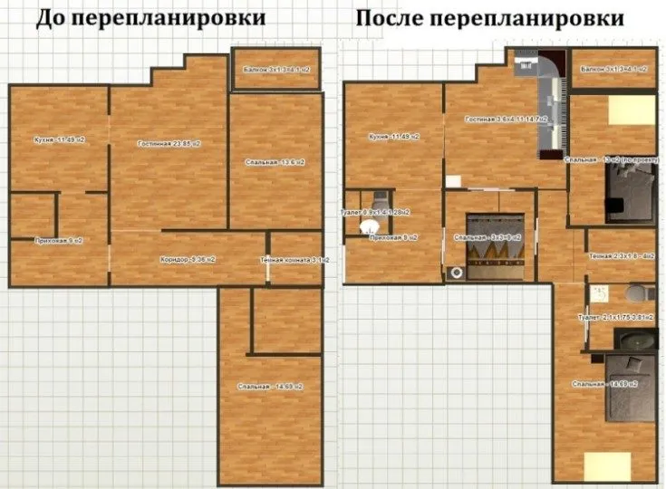 (+60 фото) Схемы и фото планировок 4х комнатных квартир удачные решения