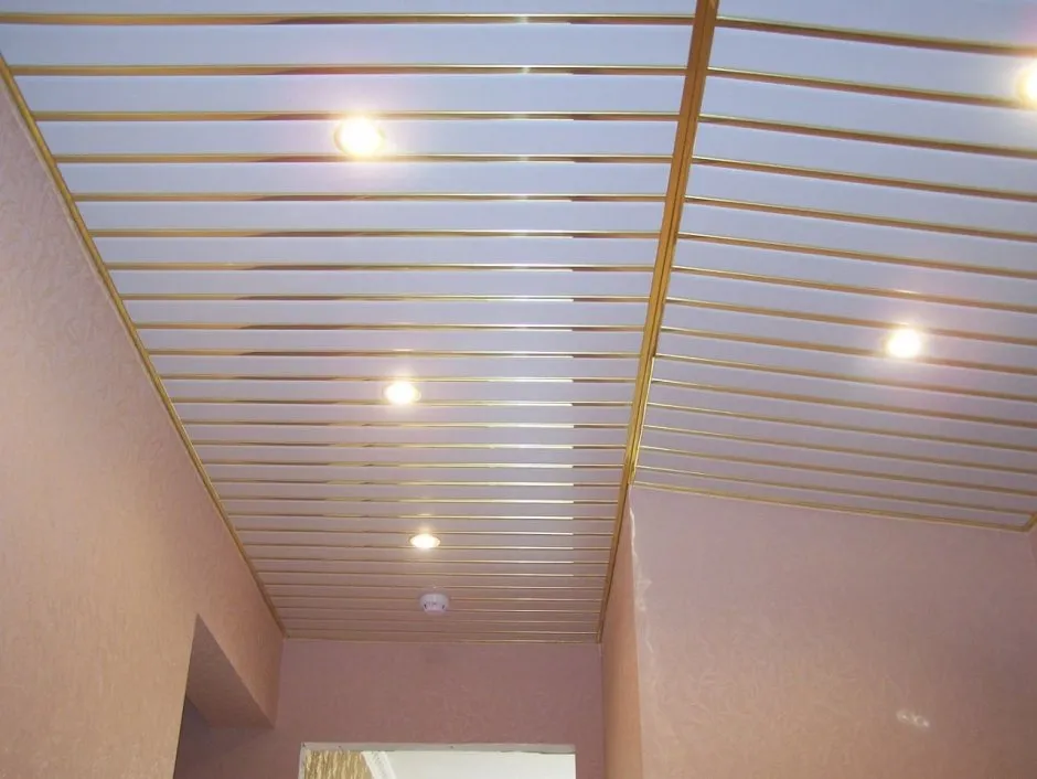 Подвесной алюминиевый реечный потолок Geipel