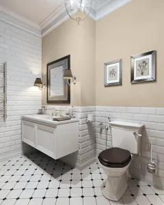Краска FINNTELLA интерьерная ECO_15 гладкая для ванных комнат и кухни Гладкая, Акрилатно-латексная, Полуматовое покрытие, бежевый