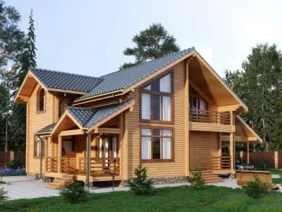 красивые деревянные дома фото