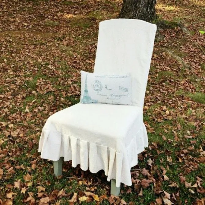 ( 75 фото) Чехлы на стулья своими руками: выкройки и фото