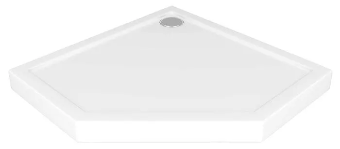 Акриловый поддон для душа размером 900×900 мм серии «BAS Диамант», выполненный в виде пятиугольника