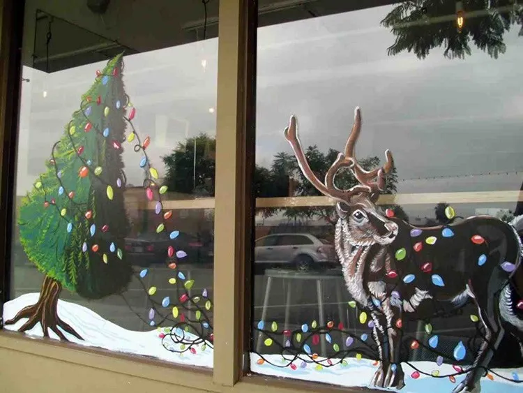 ❄ Трафареты украшений на окна к Новому Году: как просто создать праздничную атмосферу своими руками
